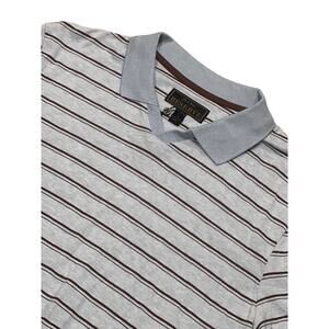 Jos A Bank, Reserve, New, Golf Shirt, Blue and Brown, Size L, 1483W